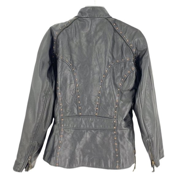 🌷HOST PICK 🌷 Harley-Davidson Black Leather Vintage Motorcycle - Picture 5 of 13